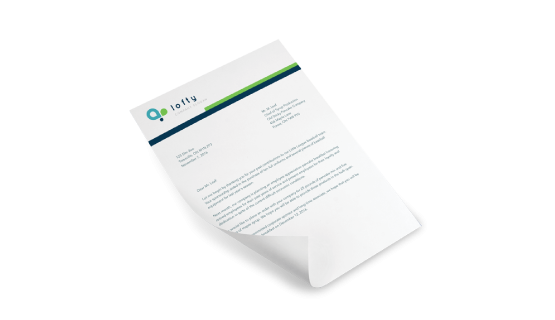 custom printing services for Letterheads